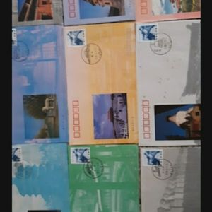 12 design series China envelope with stamp